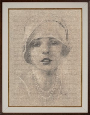 Blanche, Portrait in Charcoal, Art