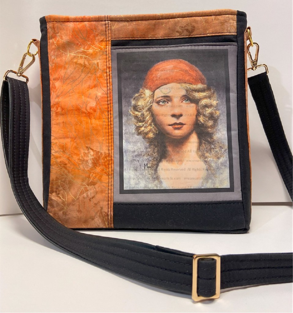 Flapper-Amelia-Tangerine-Gold Bag -Front