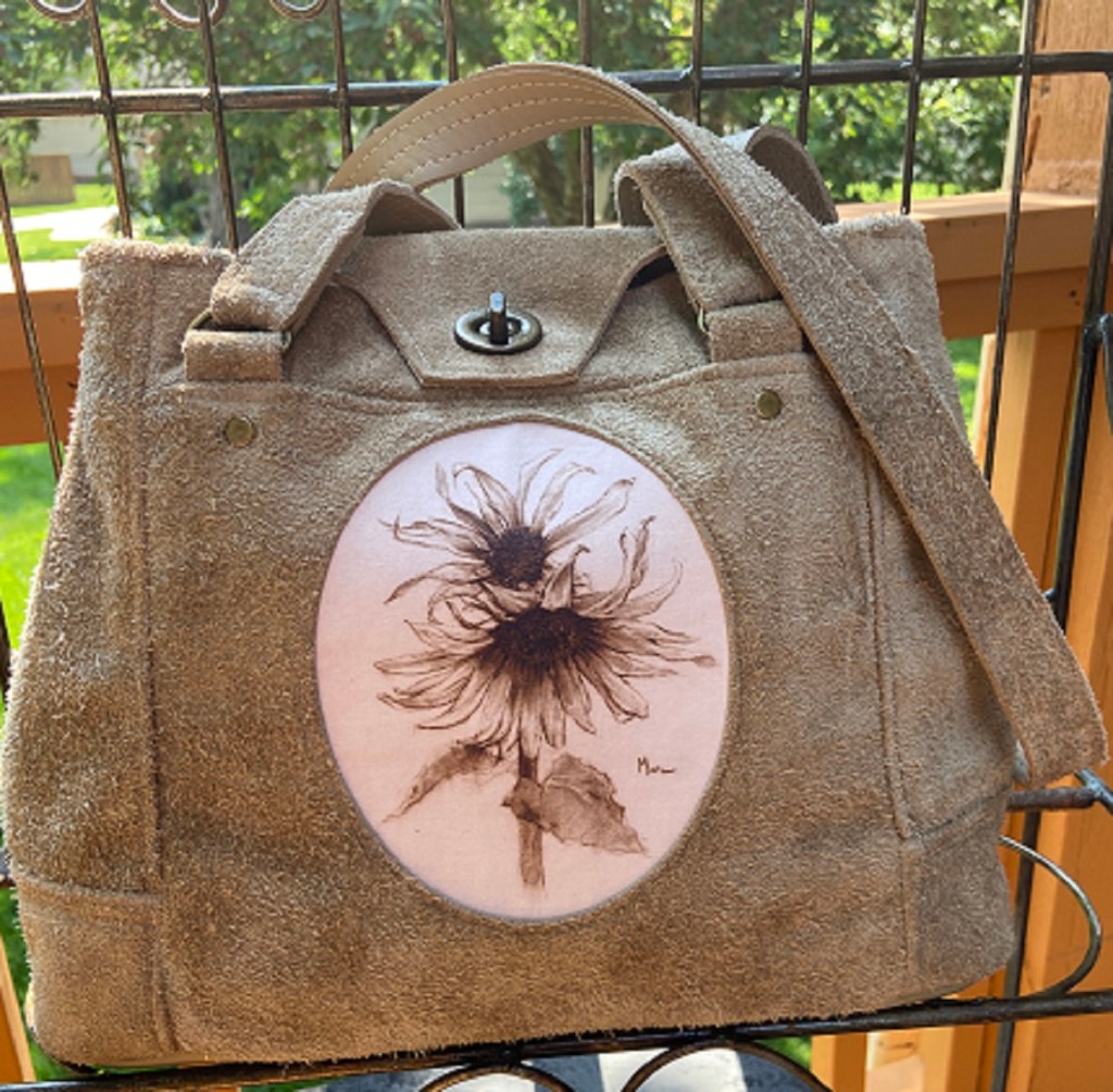 Sunflower Leather Bag Front