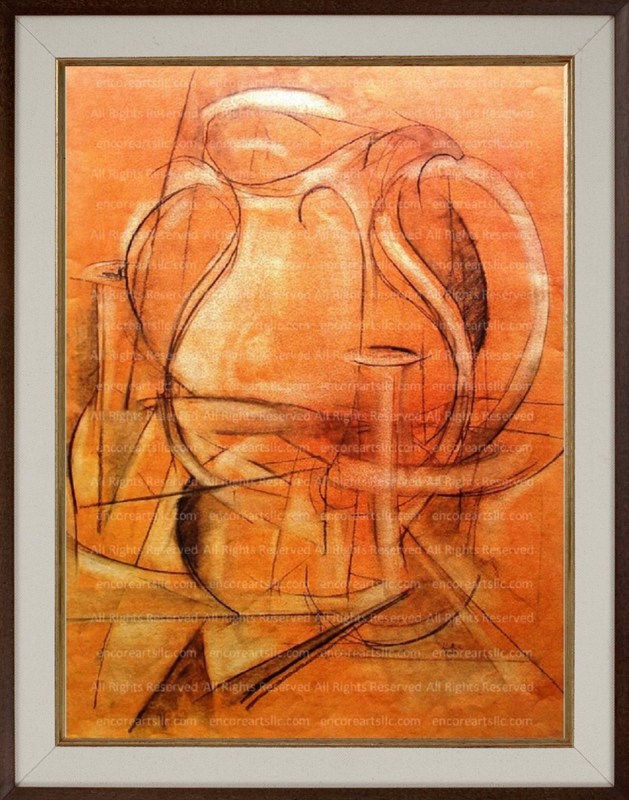 Water Pitcher, Still Life in Pastel, Art Print by Marc, Encore Arts, LLC